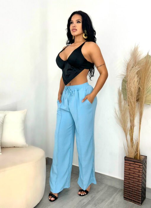 Calça Pantalona Tecido Duna - Image 6
